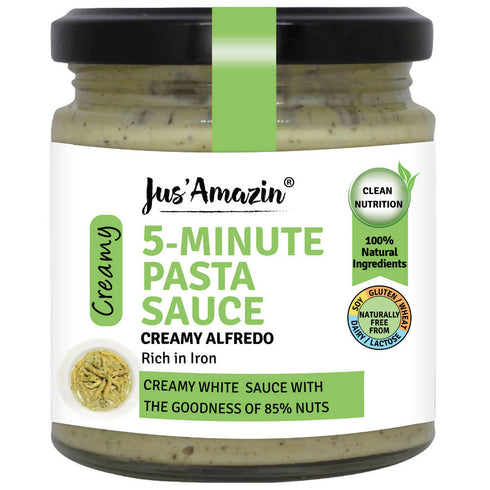 Jus Amazin 5 | Minute Pasta Sauce | Creamy Alfredo