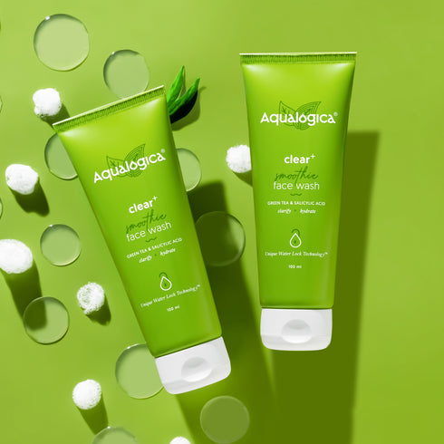 Aqualogica Clear+ Smoothie Face Wash 100ml | Pack of 2