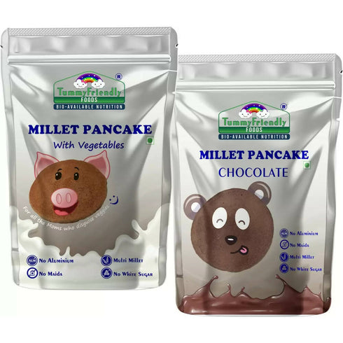 TummyFriendly Foods Millet Pancake Mix | Chocolate | Veggies