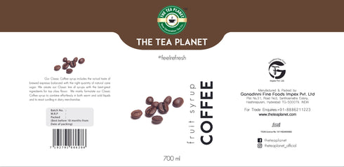 The Tea Planet Coffee Syrup 700 ml