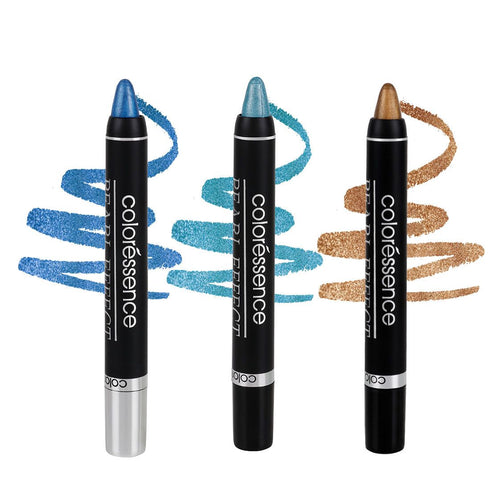 Coloressence Pearl Effect Eye Shadow Pencil (Gold, Dark Blue, Turquoise) 3g