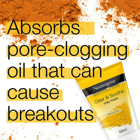 Neutrogena Clear And Soothe Clay Mask with Turmeric