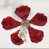 Pure Silver Red Hibiscus Flowers 7g