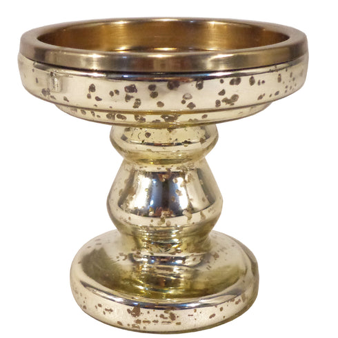 Glass Candle Holder  5"X 13.8"HT