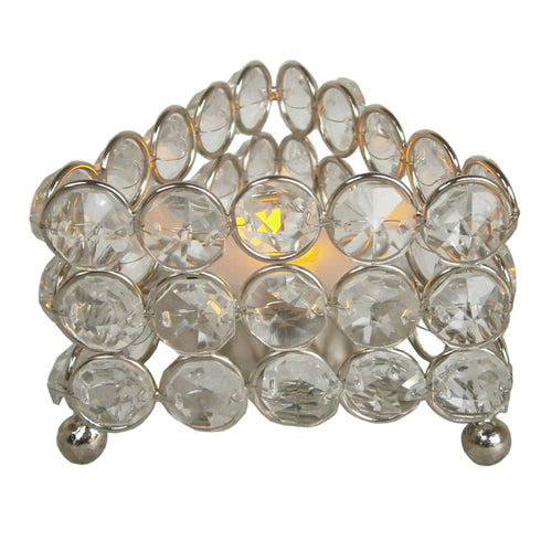 Round Crystal Votive 4.5"x5"x3.1"
