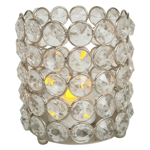 Blue Crystal Votive 3.5"x5"x2.4"