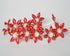 Pure Silver Enamel Red Flowers 8g (Pack of 3)