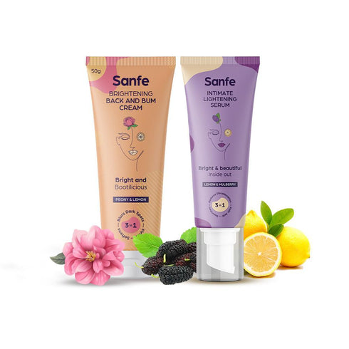 Sanfe Gift Box - Intimate Lightening Serum-50G And Brightening Back And Bum Cream-50G Combo