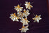 Pure Silver Shiny Golden Flowers 7g 1 Pcs
