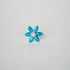 Pure Silver Enamel Blue Flowers 5g (Pack of 2)