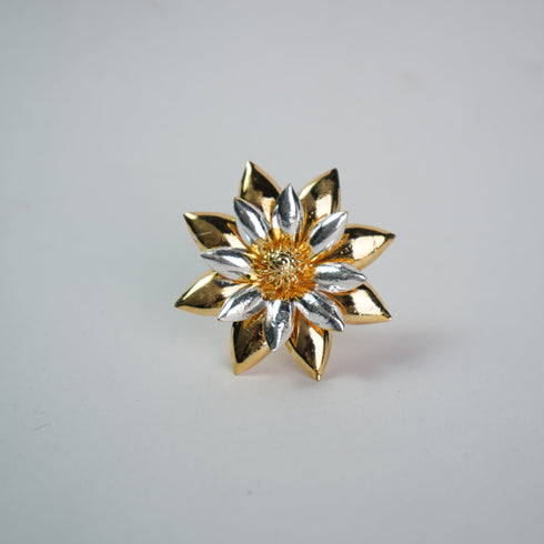 Pure Silver Golden Flowers 10g