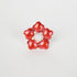 Pure Silver Enamel Red Flowers 6g (Pack of 2)