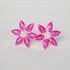 Pure Silver Enamel Pink Flowers 5g (Pack of 2)