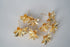 Pure Silver Shiny Golden Flowers 7g 1 Pcs