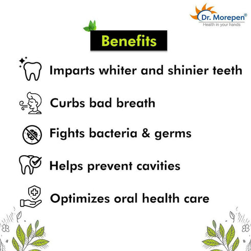 Dr. Morepen Active Smile Charcoal Toothpaste for Teeth Whitening And Bad Breath Removal