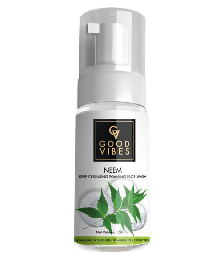 Good Vibes Neem Deep Cleansing Foaming Face Wash 150ml