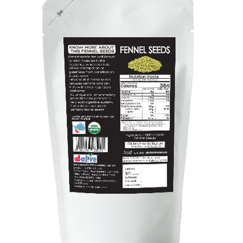 D-Alive Honestly Organic Fennel Seeds