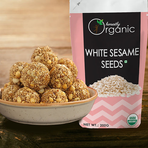 D-Alive Honestly Organic White Sesame Seeds