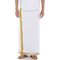 Ramraj Cotton Gold Special Plain White Double Dhoti