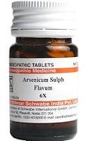 Dr Willmar Schwabe India Arsenicum Sulph Flavum Trituration Tablet 6X