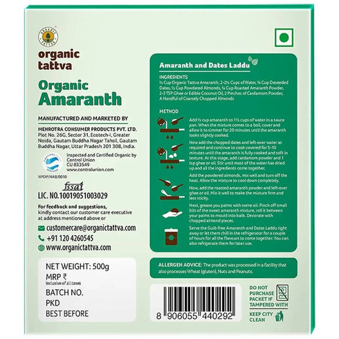 Organic Tattva Amaranth | Rajgeera Seeds