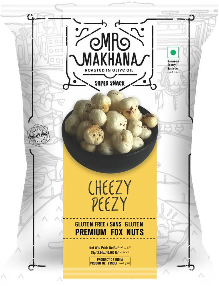 Buy Online Mr. Makhana Super Snack Cheezy Peezy for lowest price and fastest delivery. PUSHMYCART