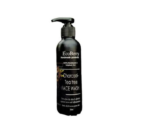 Ecoberry Handmade Charcoal  Tea Tree Face Wash
