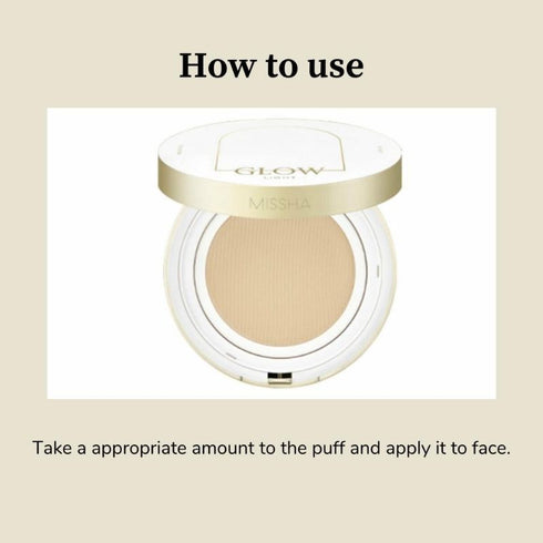 Missha Glow Cushion Light No.21P Fair SPF 37 PA+++