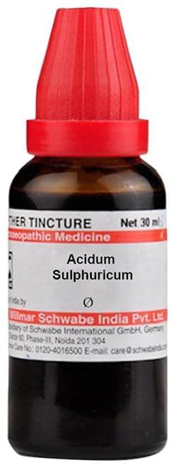 Dr Willmar Schwabe India Acidum Sulphuricum Mother Tincture Q