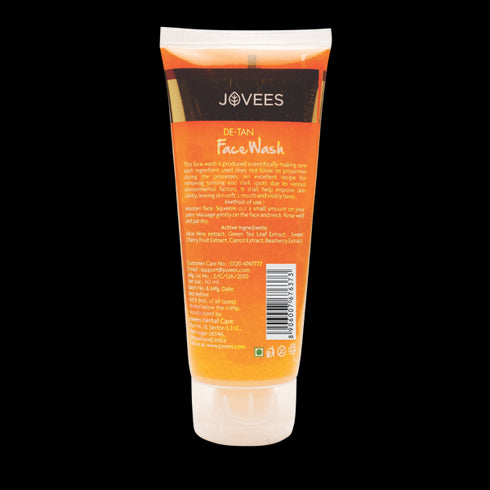 Jovees Herbal De-Tan Face Wash | For Women Men