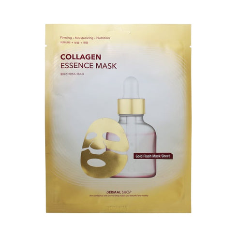 Dermal Shop Collagen Essence Gold Foil Mask box of 5 Sachets 230g