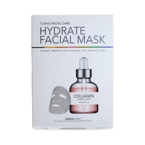 Dermal Shop Complete Skin Treatment Hydrate Facial Mask for 7 Days Carebox of 7 Face Masks 240g