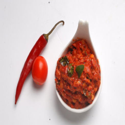 Madhura Pandu Mirchi Tomato Pickle