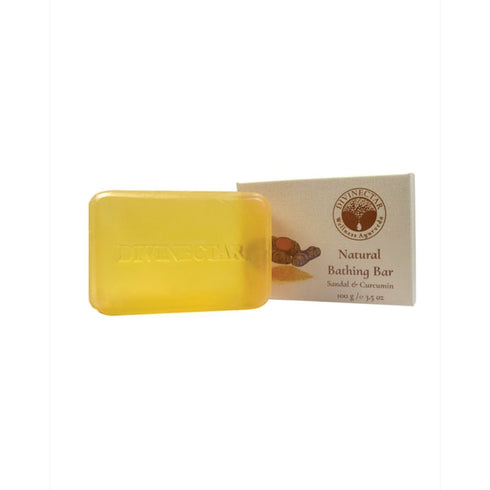 Divinectar Natural Bathing Bar Sandal and Curcumin packet of 100 gm Soap