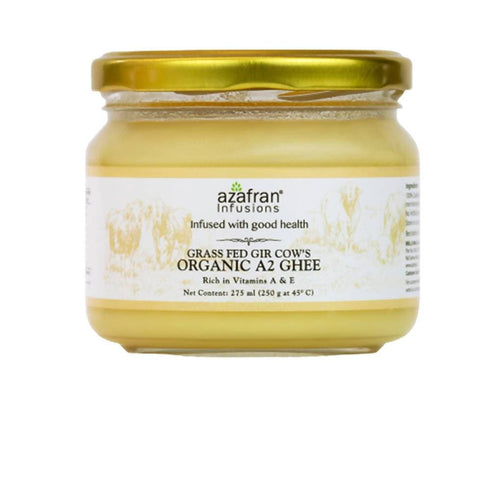 Azafran Infusions Grass Fed Gir Cow's Organic A2 Ghee