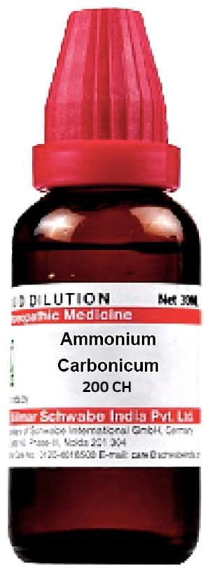 Dr Willmar Schwabe India Ammonium Carbonicum Dilution 200 CH