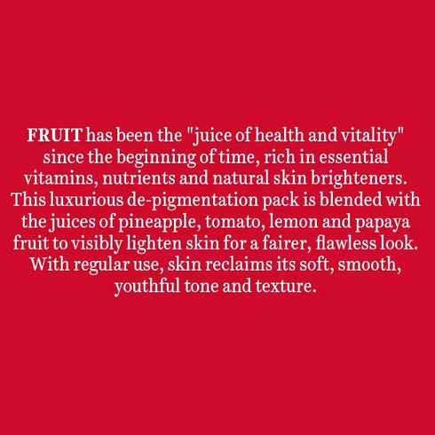 Biotique Advanced Ayurveda Fruit Brightening Depigmentation And Tan Removal Face Pack