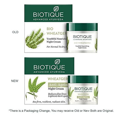 Biotique Advanced Ayurveda WheatGerm Anti|Ageing Night Cream