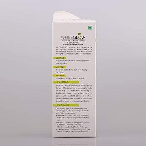 Lotus Herbals Whiteglow Intensive Skin Serum + Moisturiser
