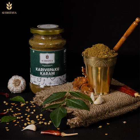 Sudhanya Organic Karivepaku Podi |Curry Leaf Powder
