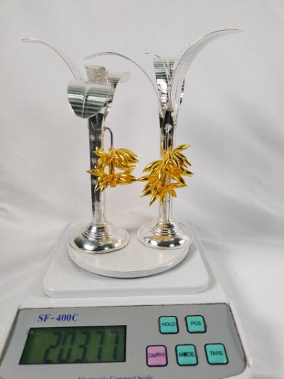 Pure Silver Pair Banana Trees Silver 203g