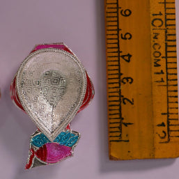 Pure Silver Pink Kalasham Fancy Diya 13g