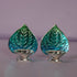 Pure Silver Betel Leaf Pattern Pair 41.3g
