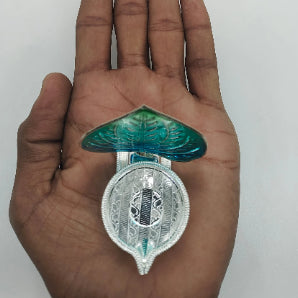 Pure Silver Betel Leaf Pattern Pair 41.3g