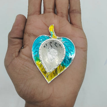 Pure Silver Leaf Pattern Fancy Diya 24g