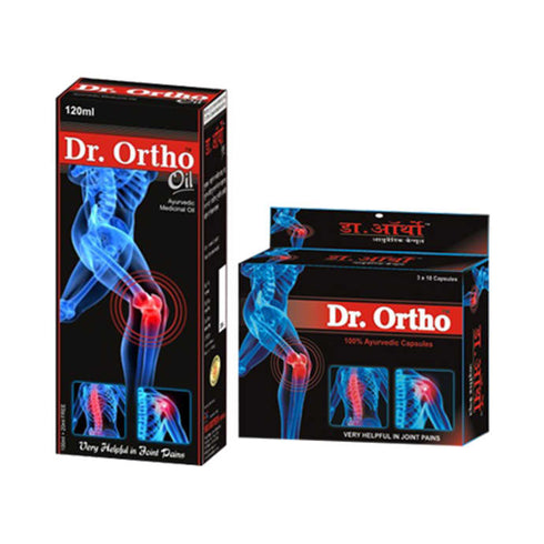 Dr Ortho Ayurvedic Oil 120ml and Ayurvedic Bandage 30 Combo