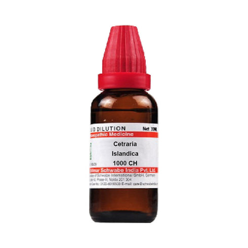 Dr Willmar Schwabe India Cetraria Islandica Dilution 1000 CH