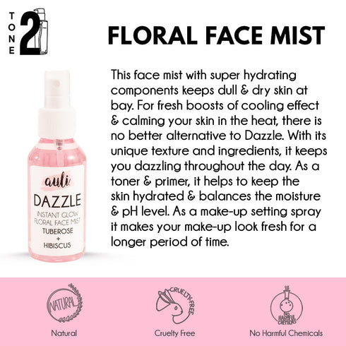 Auli Dazzle Facial Mist And MakeUp Setting Spray 120 ml