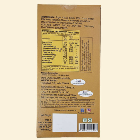 Cocoatini 32% Cocoa Milk Chocolate With Mixed Nuts