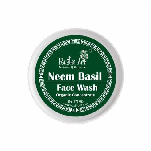 Rustic Art Neem Basil Face Wash Organic Concentrate